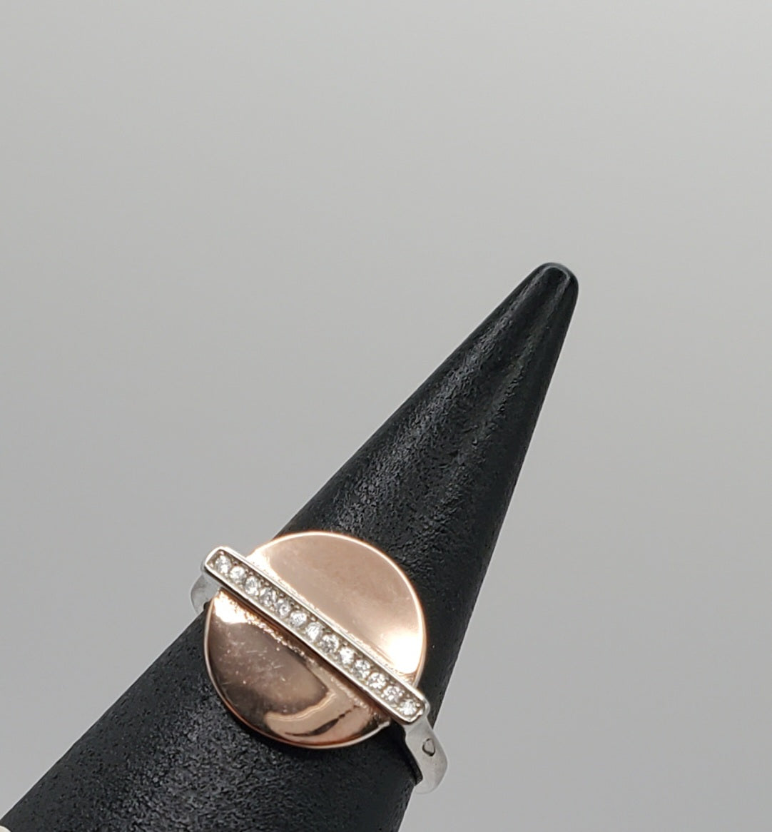 Rose Gold Disc Ring