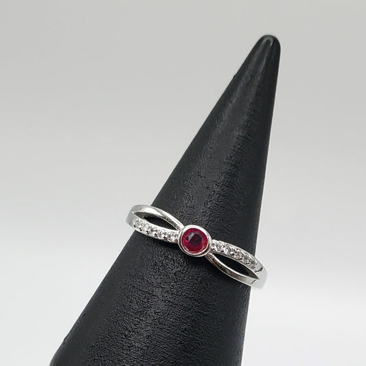 Charlotte Colored Stone Sterling Silver Ring