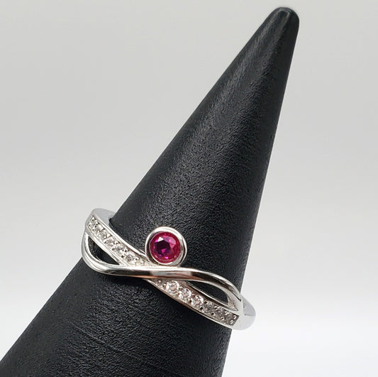 Caroline Colored Stone Sterling Silver Ring