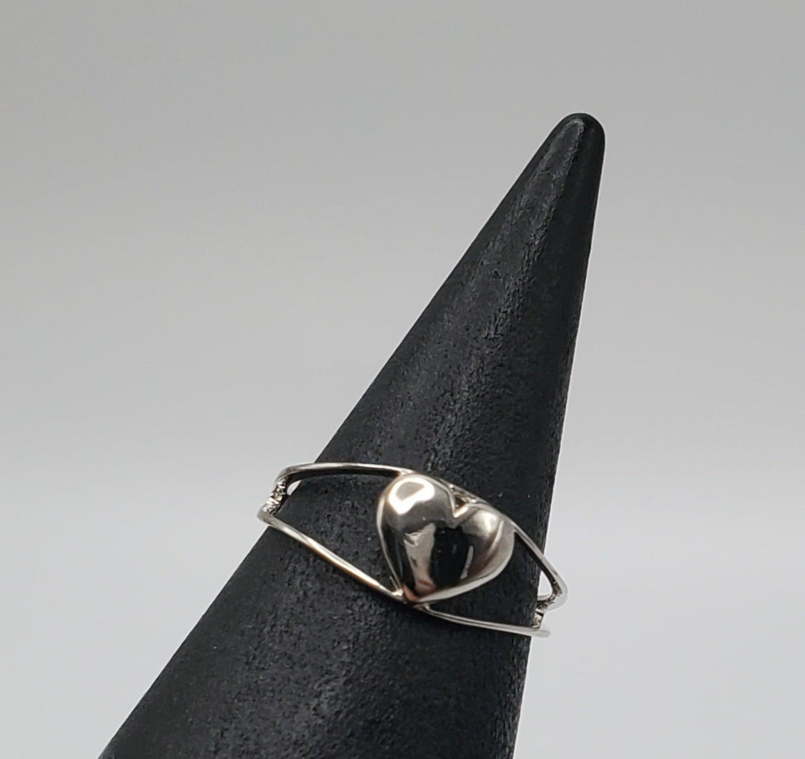 Millie Plain Sterling Silver Heart Ring