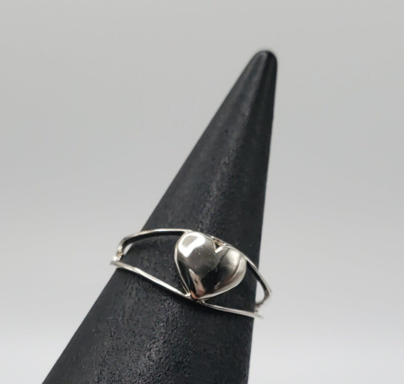 Millie Plain Sterling Silver Heart Ring