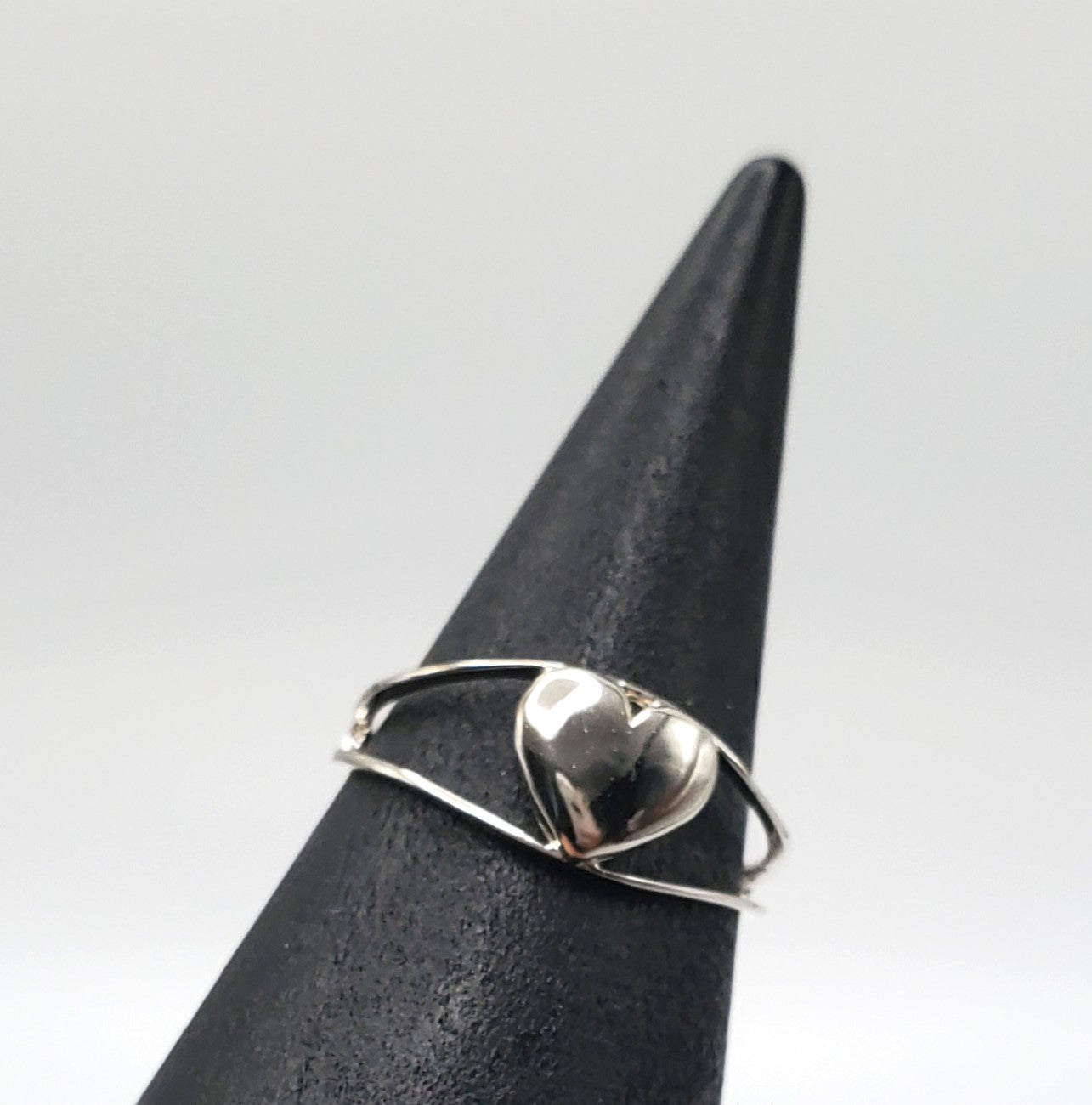 Millie Plain Sterling Silver Heart Ring