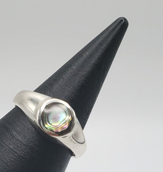 Madison Abalone Seashell Sterling Silver Ring