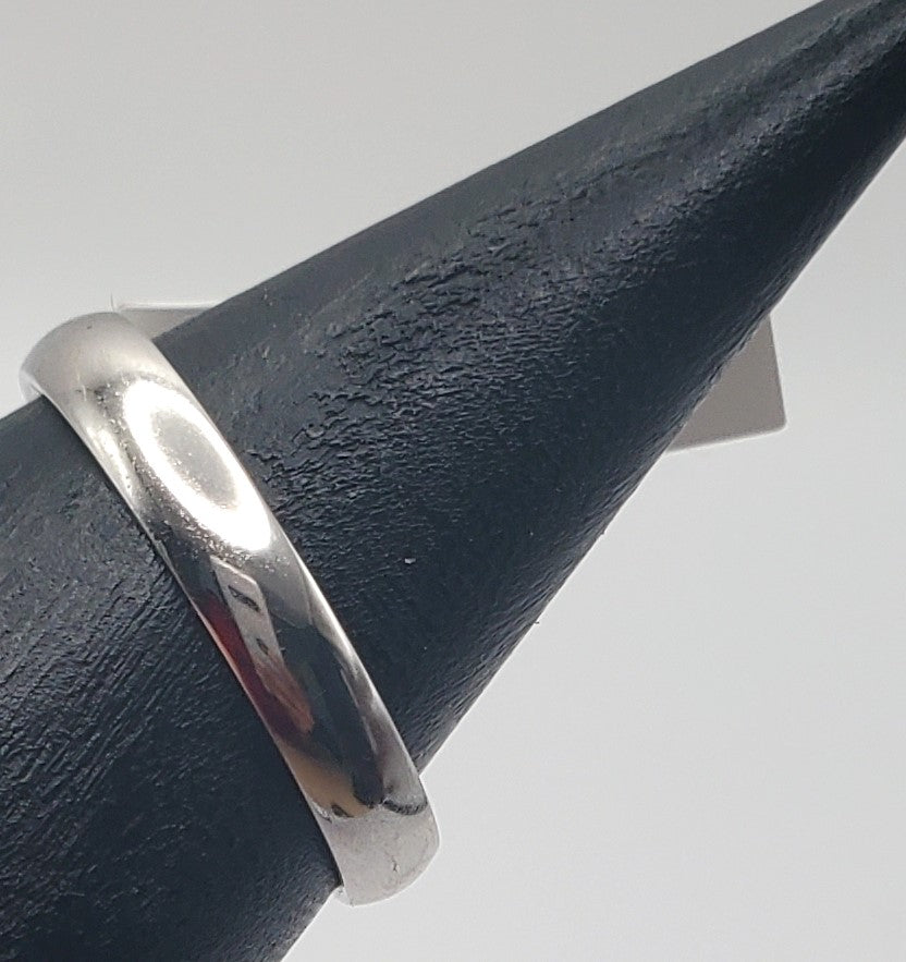 Raven Plain Sterling Silver Band