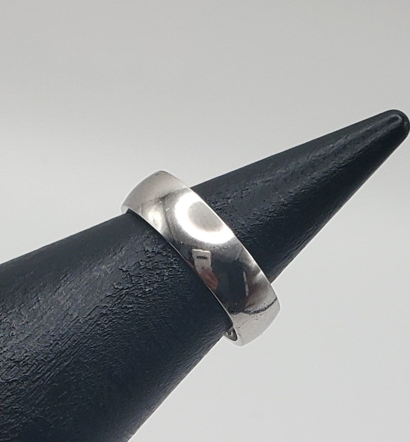 Raven Plain Sterling Silver Band