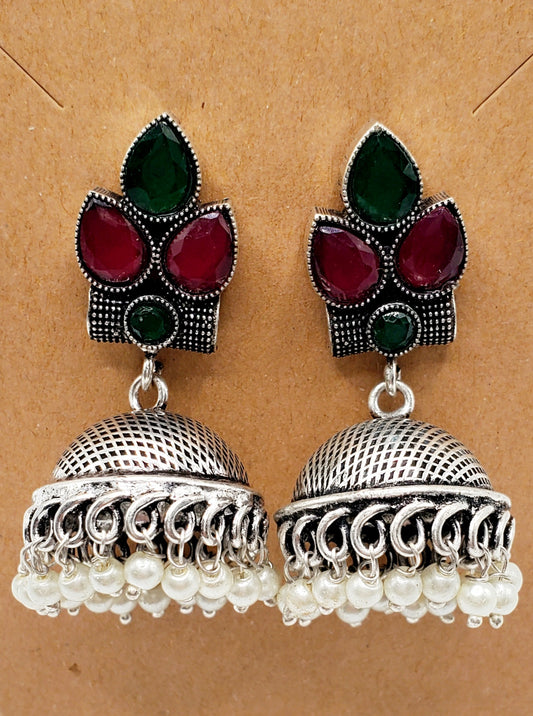 Calla Pearls Jhumki Earrings