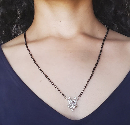 Adya Sterling Silver Mangalsutra Necklace